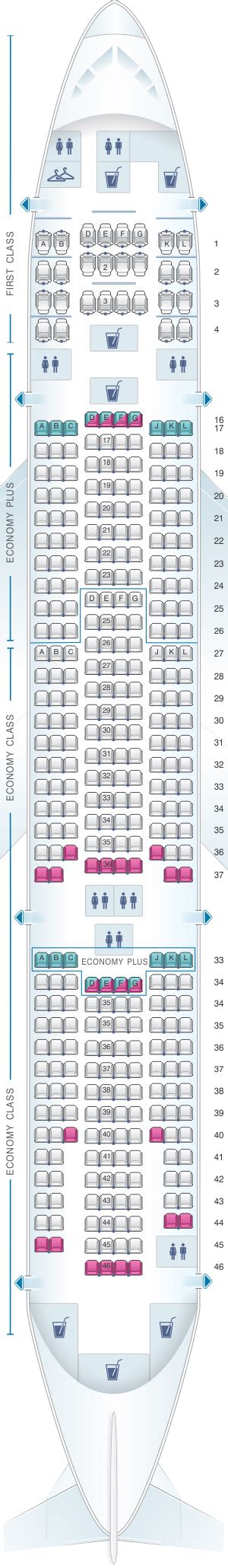 Seat Map United Airlines Boeing B777 200 (777) – version 2 .